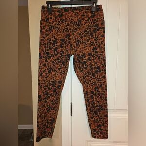 Jessica Simpson Leopard Print Leggings Sz Large